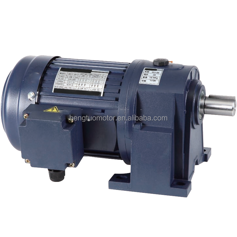 1/2hp 1hp 2hp 3hp 4hp 5hp ac electric small gear motor speed reducer 750W ratio220~1800 ratio torque rpm