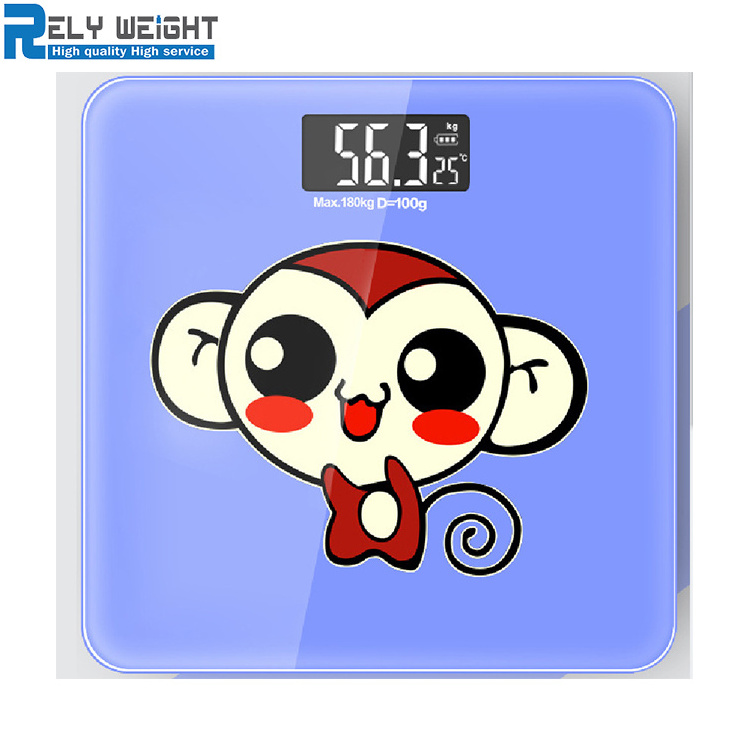 180kg Manual calibrate bathroom digital wireless weighing glass scales personal