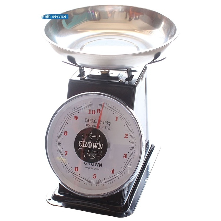 5kg 10kg 15kg 20kg mechanical spring scale with stainless steel pan