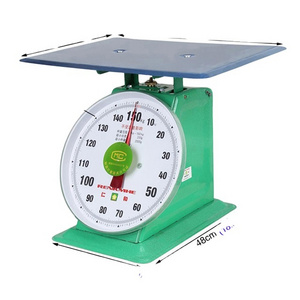 150kg 200kg commercial mechanical dial spring scale with platform