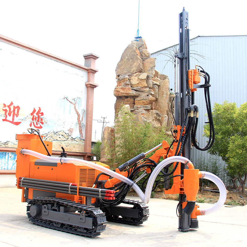 blasthole mine drilling rig dth rock drill machine crawler mounted drill rig blasting