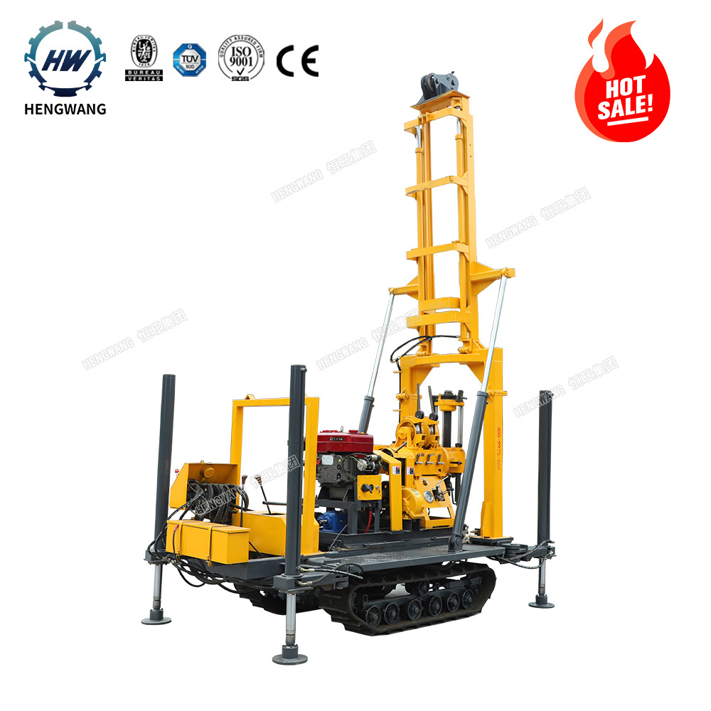 Widely used hot sale hydraulic diesel water well drill machine/portable water well drilling rig for sale