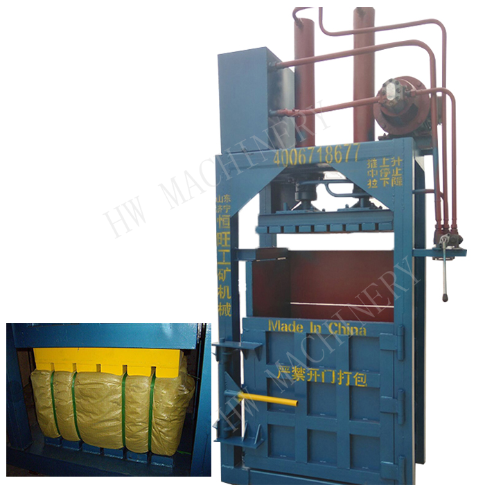 Mini Small baler scrap plastic/waste paper/cardboard compactor baler machinery