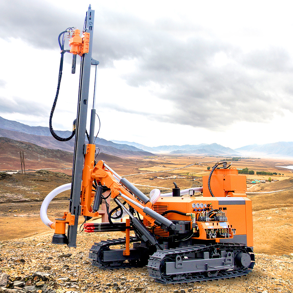 blasthole mine drilling rig dth rock drill machine crawler mounted drill rig blasting