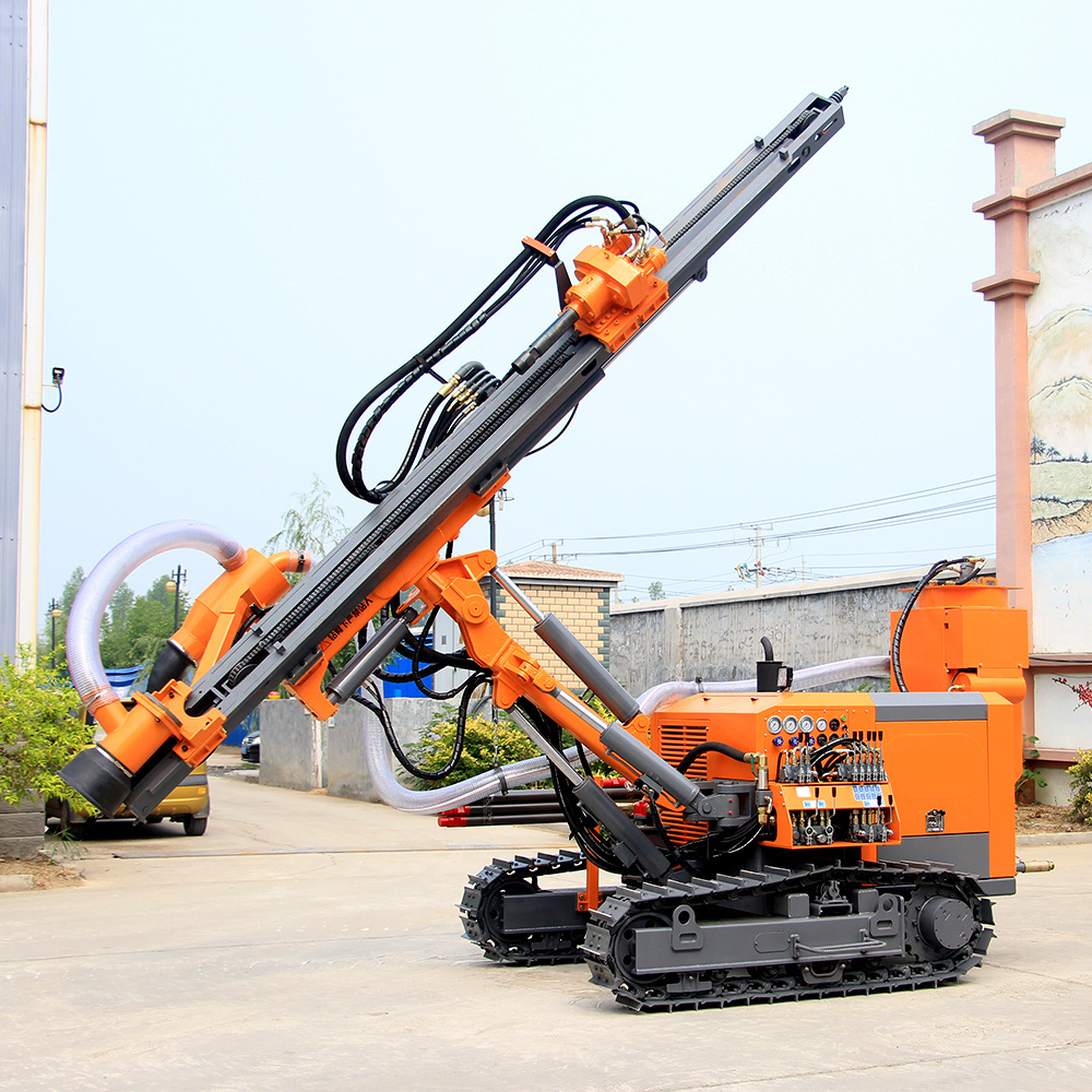 blasthole mine drilling rig dth rock drill machine crawler mounted drill rig blasting