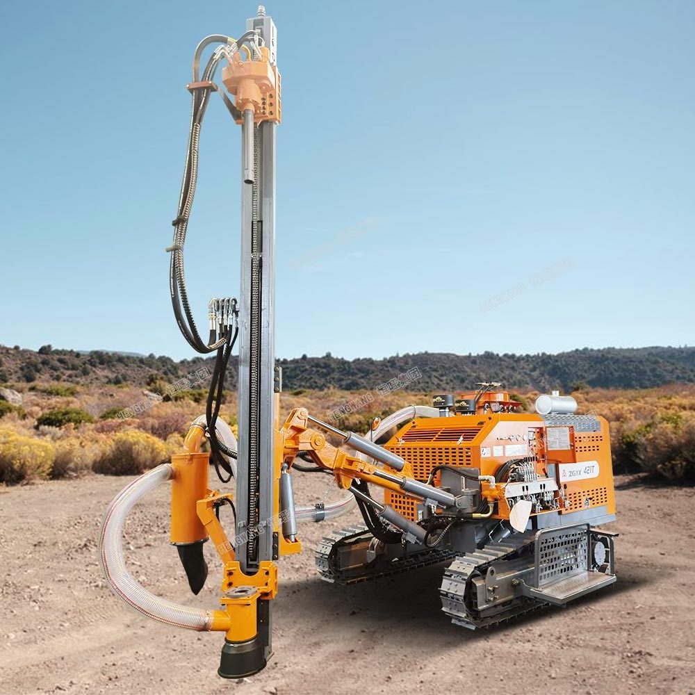 200m borehole rig bore hole drilling machine water blasting drill rig perforadoras de pozos de agua  mine drilling rig