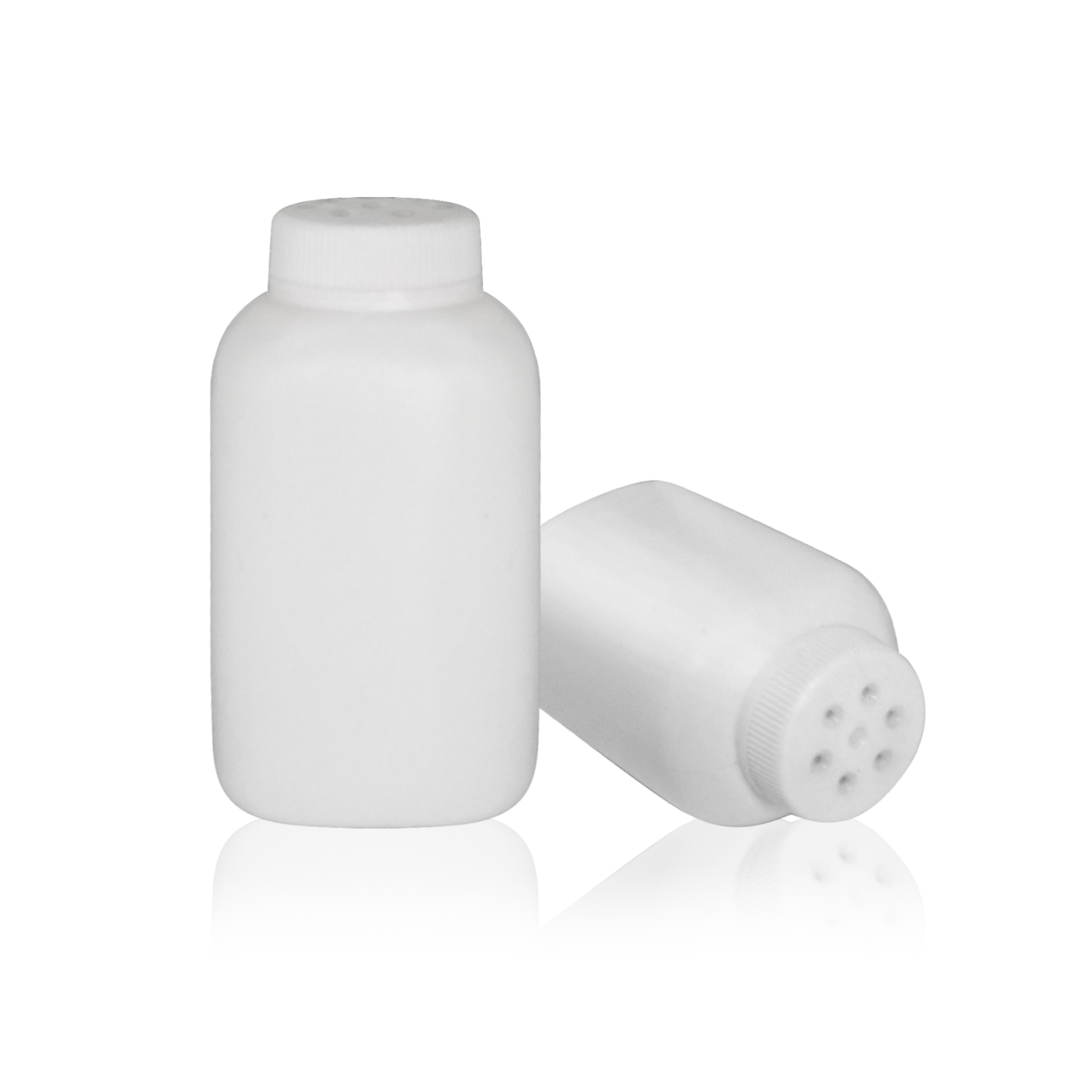 Baby Powder Containers, Talc Powder Bottle Custom HDPE Twist Cap, 50ml Spray Pump Screen Printing Plastic Bottle OEM Round 5000