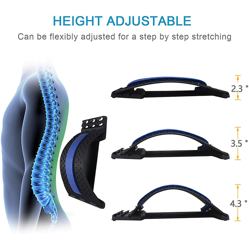 Konliking Multi-Level Lumbar Support Spine Deck with Magnetic Acupressure Points Back Cracker Effective for Back rehabilitation