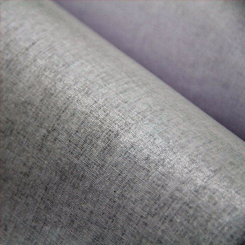 interfacing woven nonwoven polyester fabric double adhesive fusible carpet cap interlining fabric for shirt collar