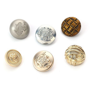 Wholesale Custom Brass Zinc Alloy Cloth Buttons Embossed Sew Buttons Metal Logo Shank Buttons for clothing 5.0 1 review 7 buyers