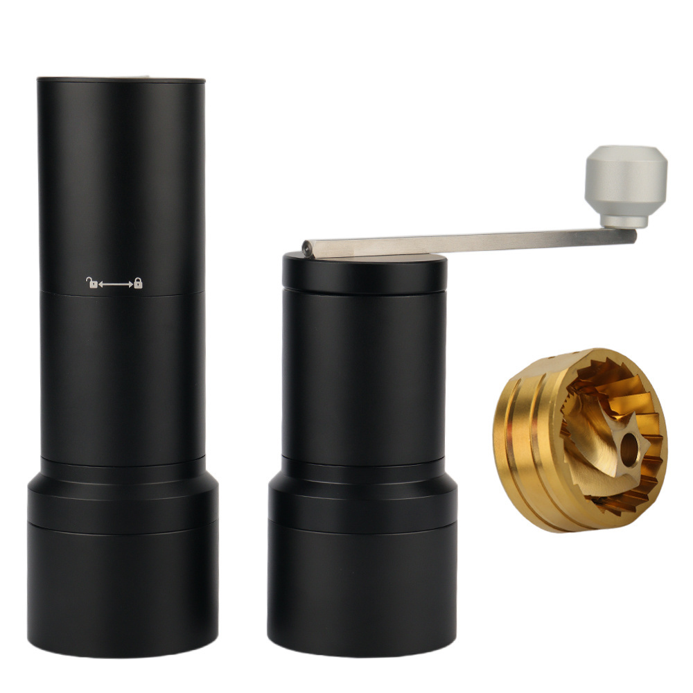 Titanium Concial Burr Portable USB Coffee Grinder Manual Electric Blade Coffee Grinders Adjustable Hand Crank Coffee Grinder