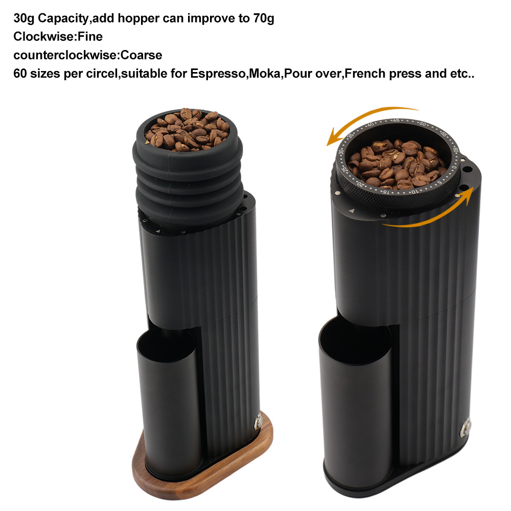 24V 4A DC Electric Coffee Grinder 420ss 7 cores Conical Burr Smart Commercial Coffee Grinder Electric Specialty Coffee Grinder