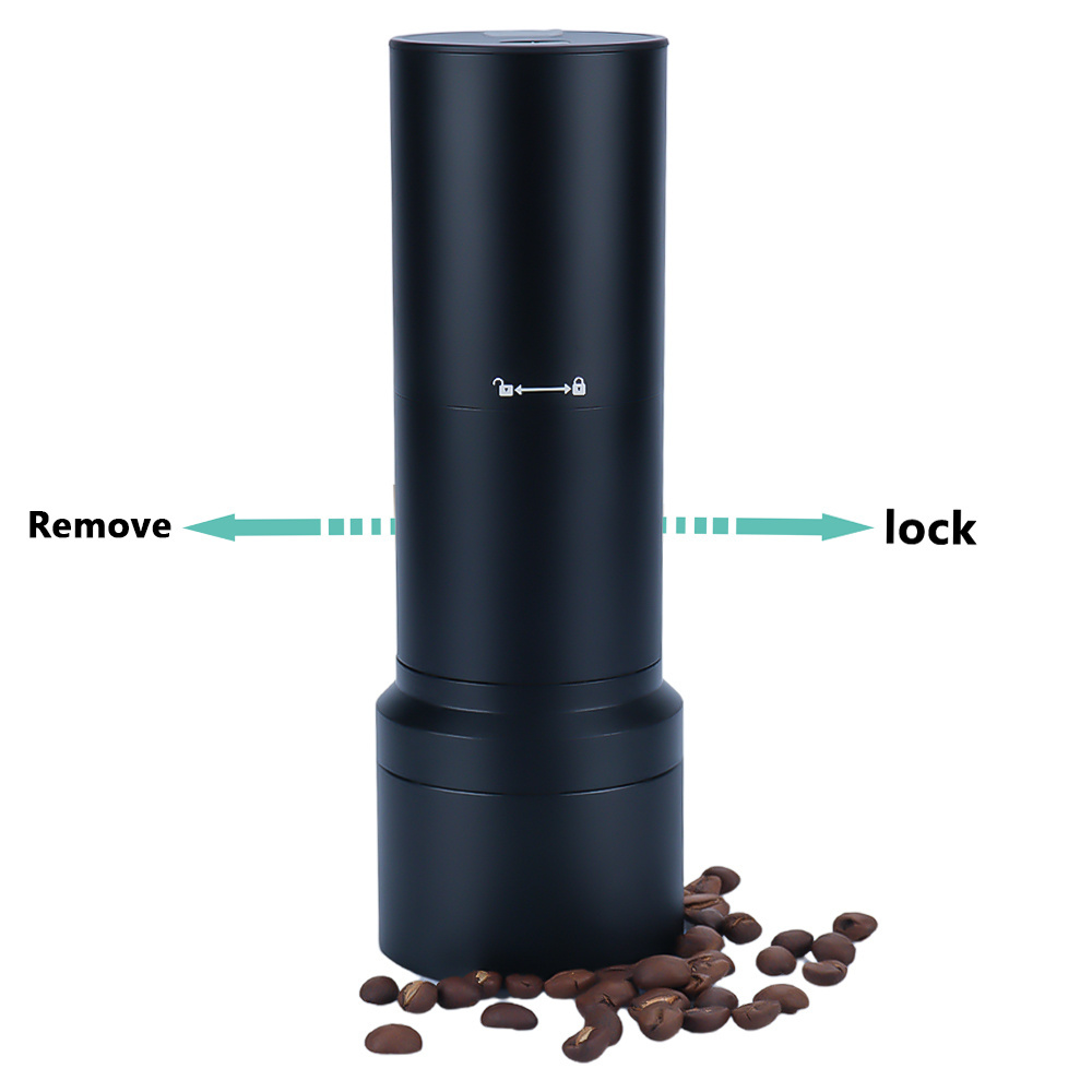 Titanium Concial Burr Portable USB Coffee Grinder Manual Electric Blade Coffee Grinders Adjustable Hand Crank Coffee Grinder