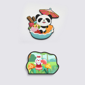 Factory Wholesale PVC Silicone Soft Three-dimensional Cartoon Creative Magnetic Refrigerator Stickers Promotional Fridge Magnets