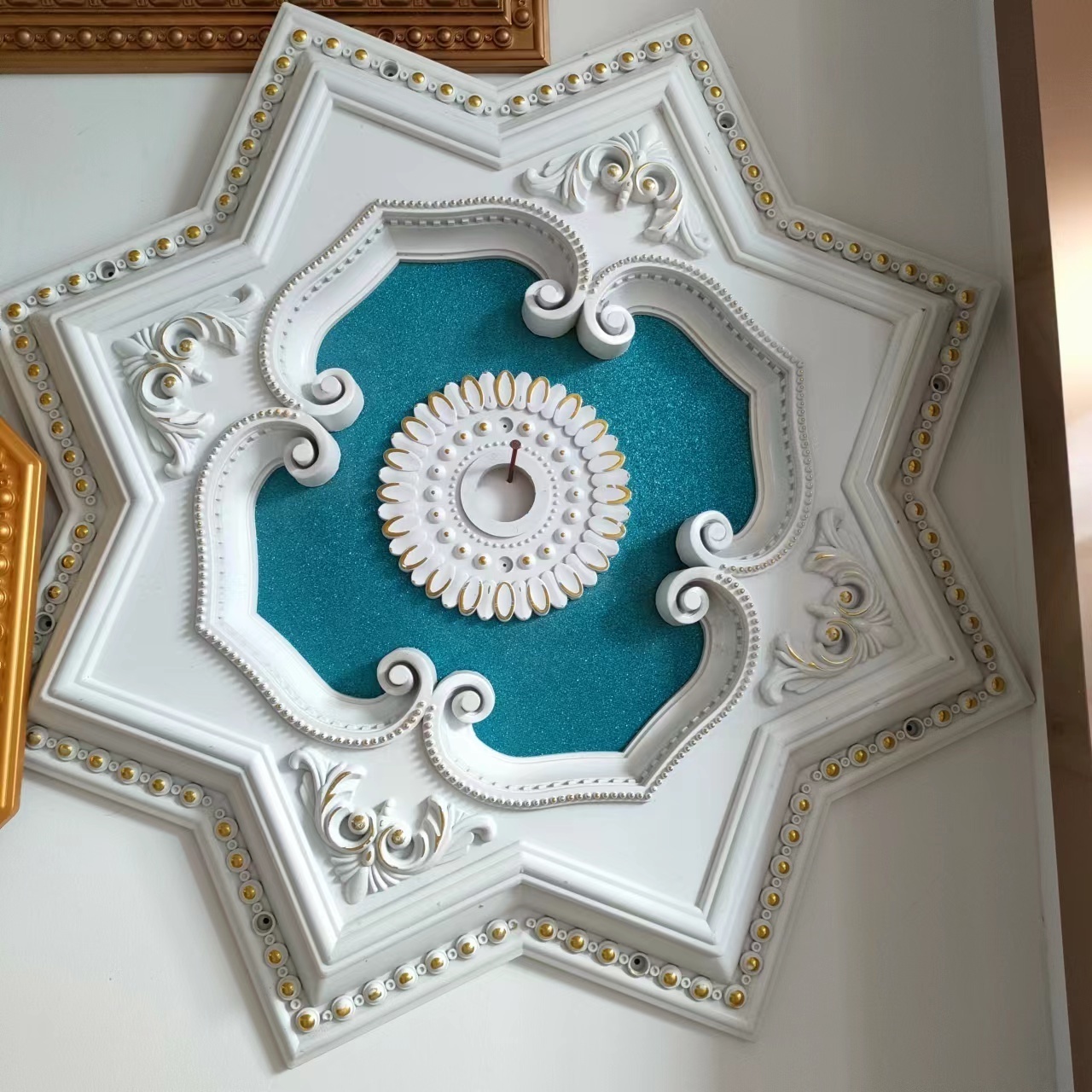 Factory Outlet Gorgeous Stylish PS Decorative Ceiling Cornice Design Medallion PS Ceiling