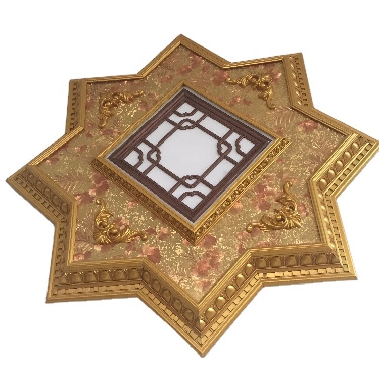 Factory Outlet Gorgeous Stylish PS Decorative Ceiling Cornice Design Medallion PS Ceiling