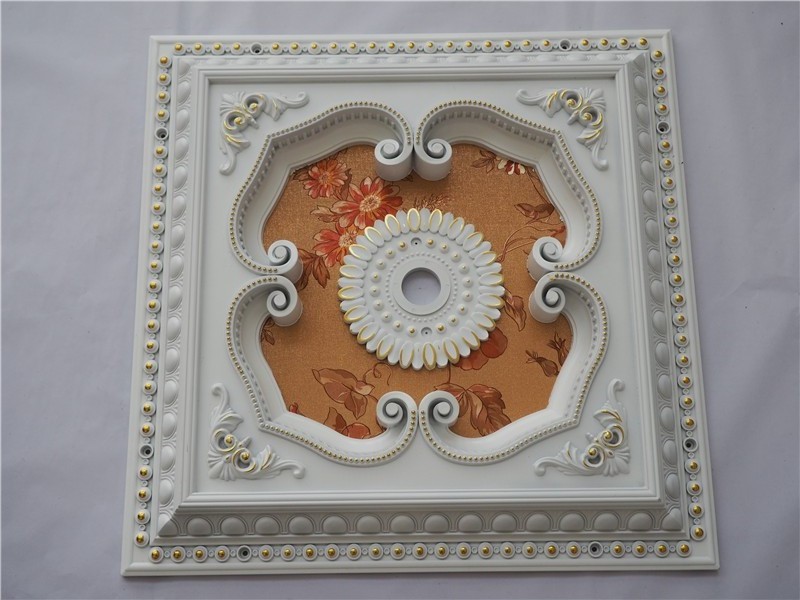 Factory Artistic Square Ceiling Medallion Anti-aging Ceiling Lamp Decorative Ceilings