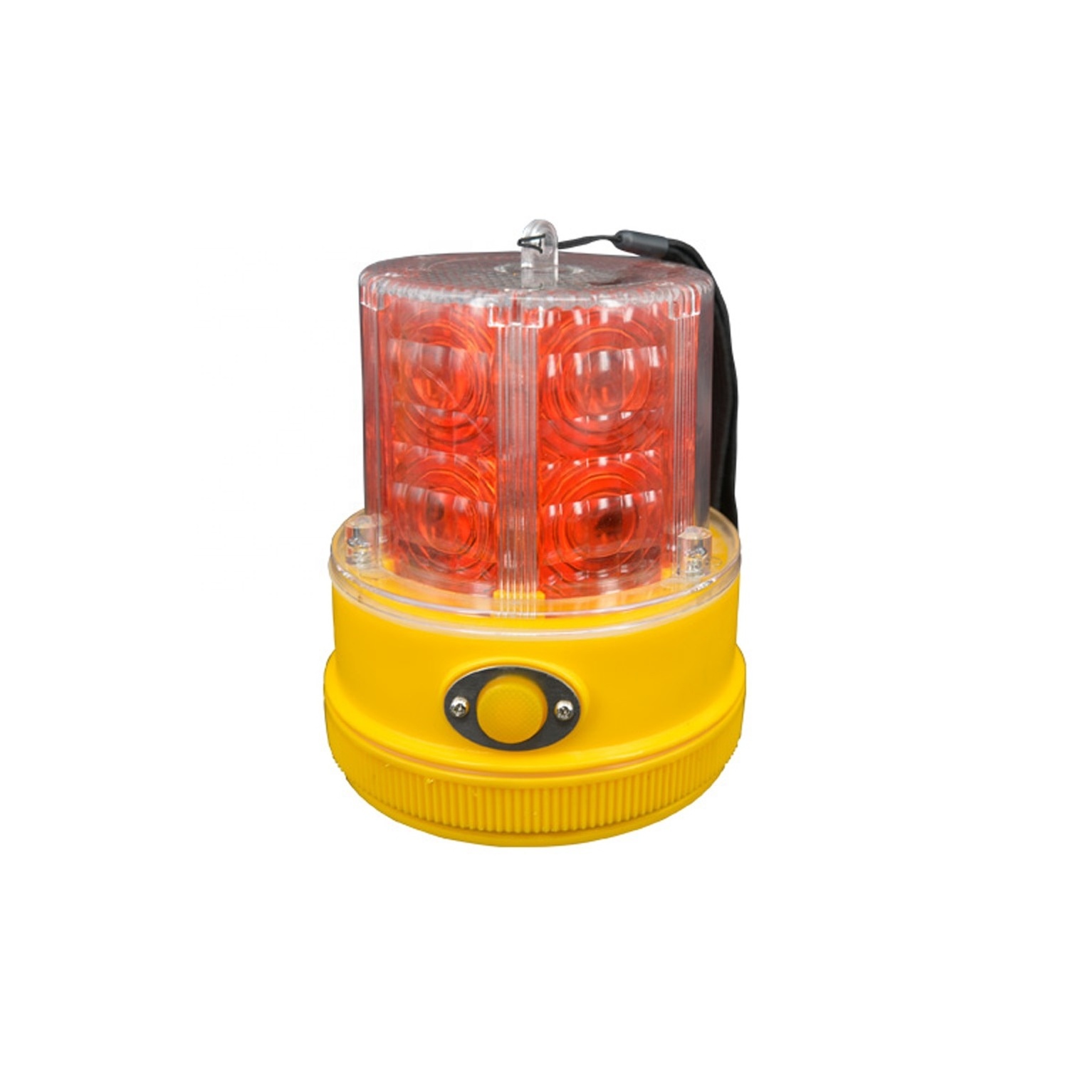 D Cell Magnetic Base Waterproof IP 64 Railway Warning Light Sensitive LED Revolving Safety Light