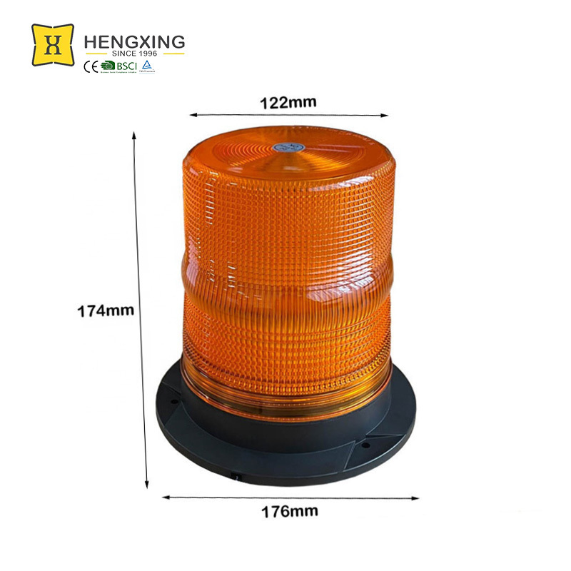 Flashing Solar Beacon Light Led Beacon Strobe Warning Light For Vehicle Gateway Emergency