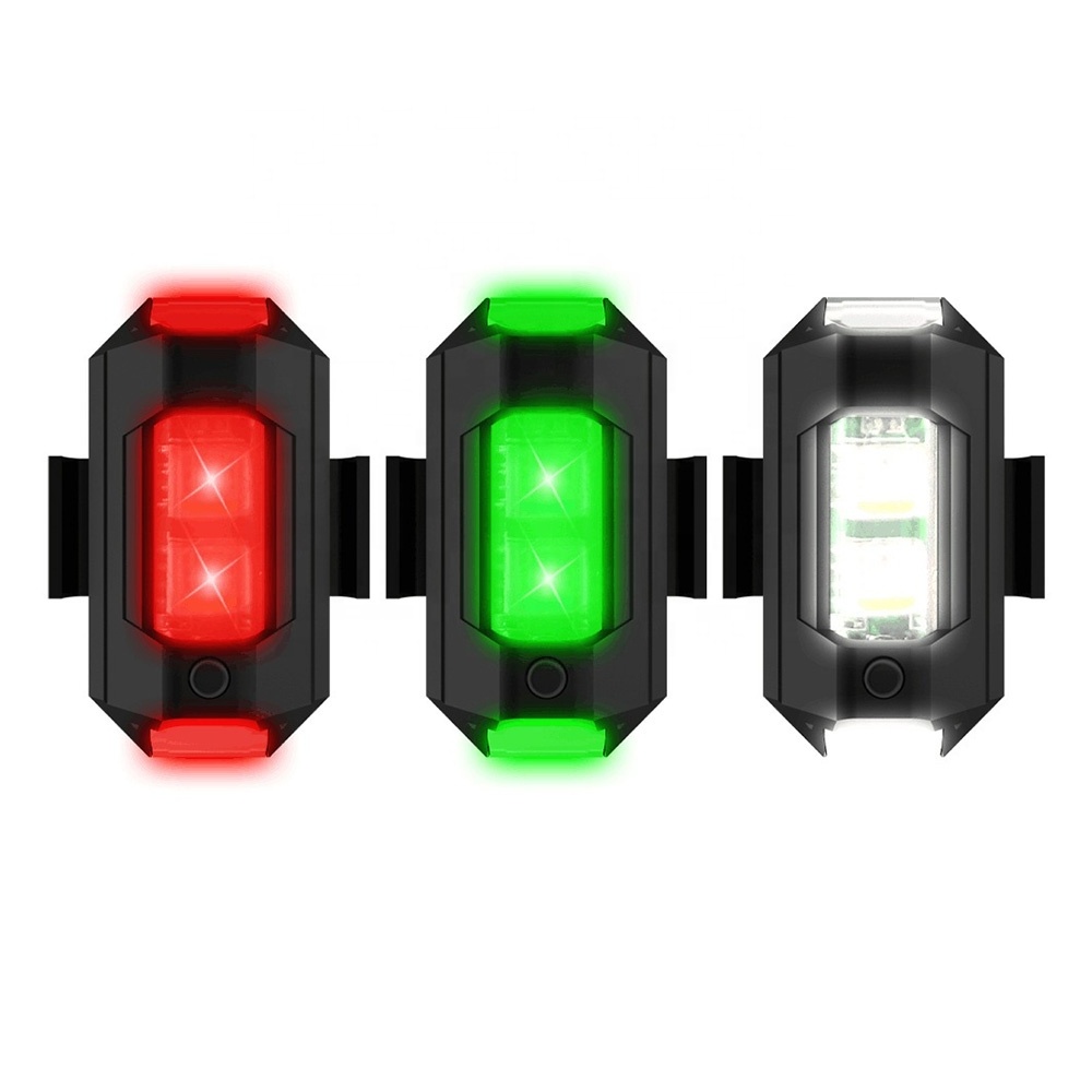 Wireless Rechargeable USB Mini LED Warning Signal Lamp Motorcycle Rear Tail Seven Color Strobe Light