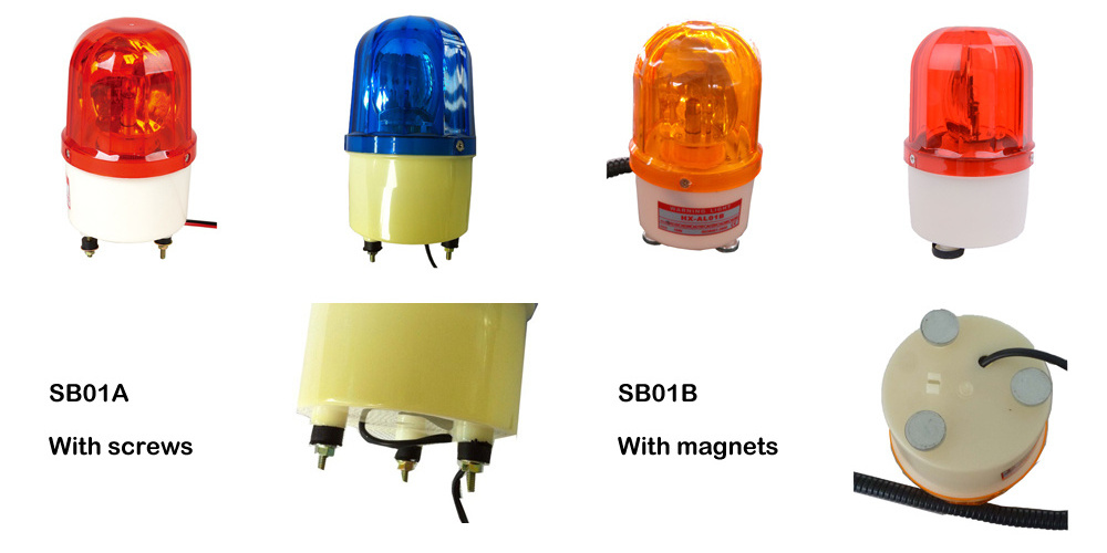 SB01A   Strobe Light Beacon Car Roof Top Rotating Flashing Safety Signal Lamp Strobe Lights Warning Lights