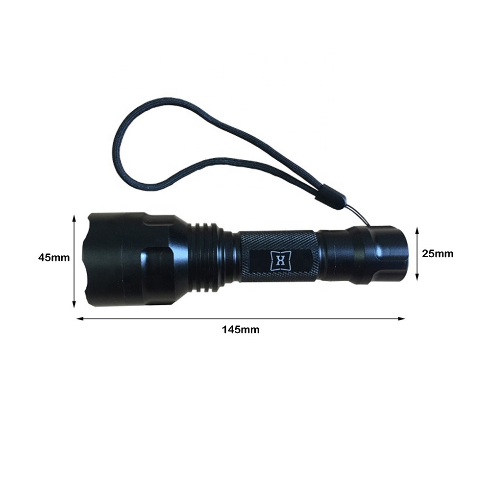 High Lumen Hiking Handheld Rechargeable Portable Outdoor LED Flashlight Mini Torch Light