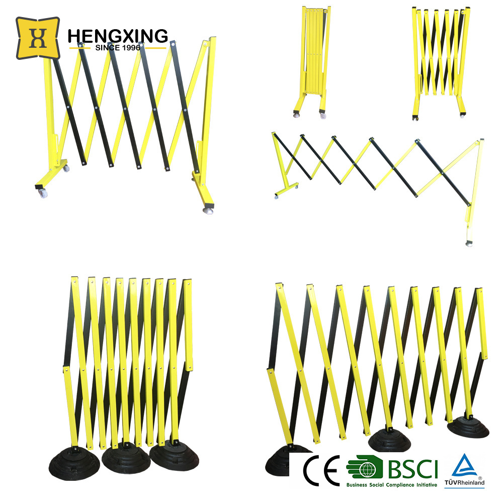 TB08 Portable Expandable Road Safety Mobile Barrier Gate Outdoor Retractable Water Filled Plastic Barricade