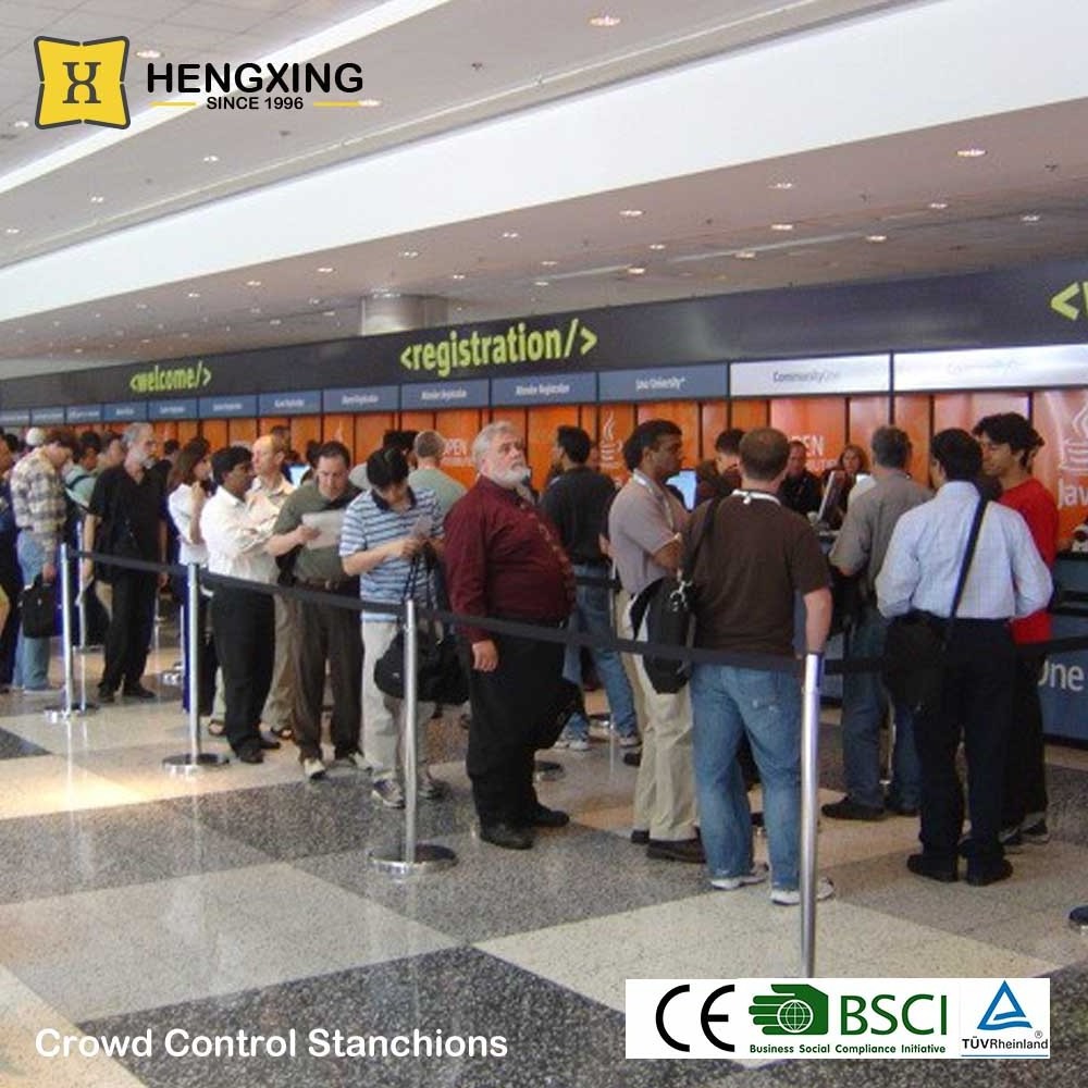 CS02 China factory 2022 Wholesale Stainless Steel Queue Pole For Crowd Control