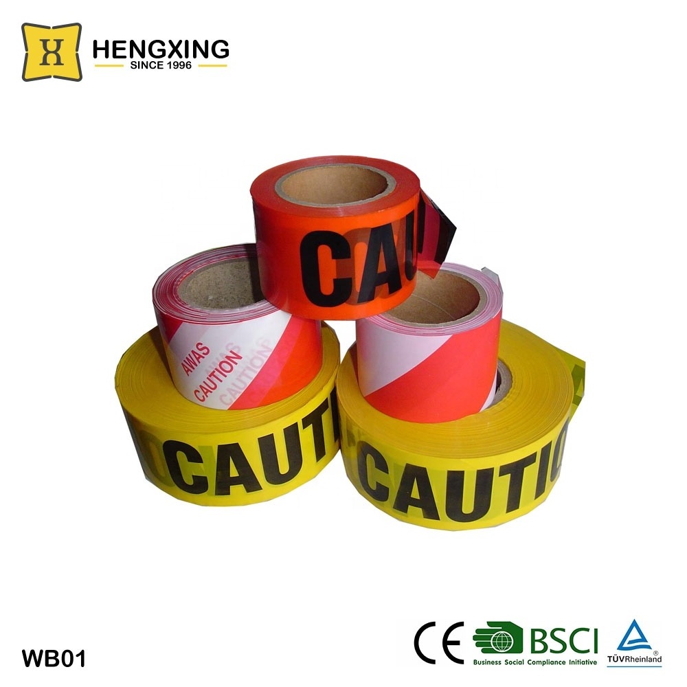 Non Adhesive Hazard Road Custom Printed New PE Barricade Safety Warning Caution Tape