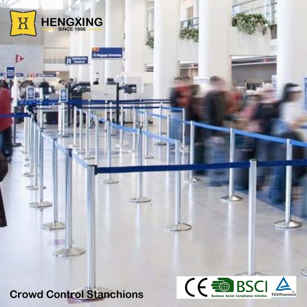 CS02 China factory 2022 Wholesale Stainless Steel Queue Pole For Crowd Control