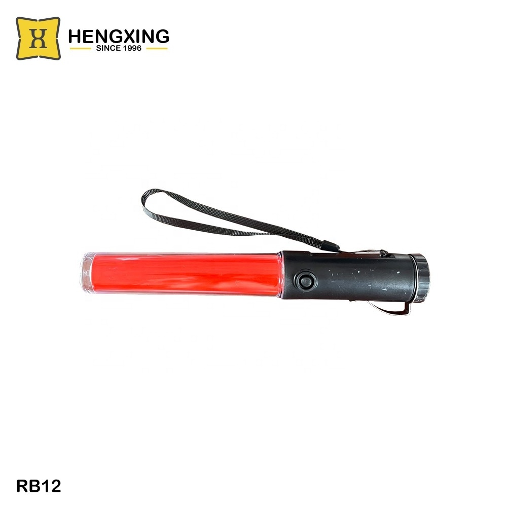 Road Crossing Warning Rechargeable Magnetic Wand Flashlight Lights Flashing Safety LED Traffic Baton