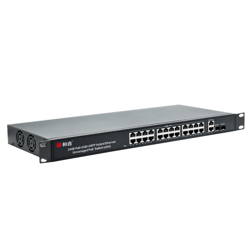 10/100/1000mbps 24 Port+ 2+2 Port Gigabit 48v POE Switch POE Outdoor Stock 16 Full-duplex & Half-duplex Switch Poe  Standard