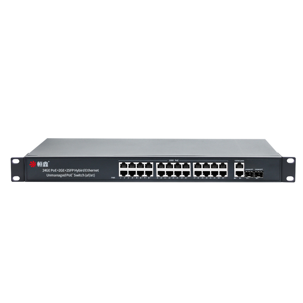 10/100/1000mbps 24 Port+ 2+2 Port Gigabit 48v POE Switch POE Outdoor Stock 16 Full-duplex & Half-duplex Switch Poe  Standard