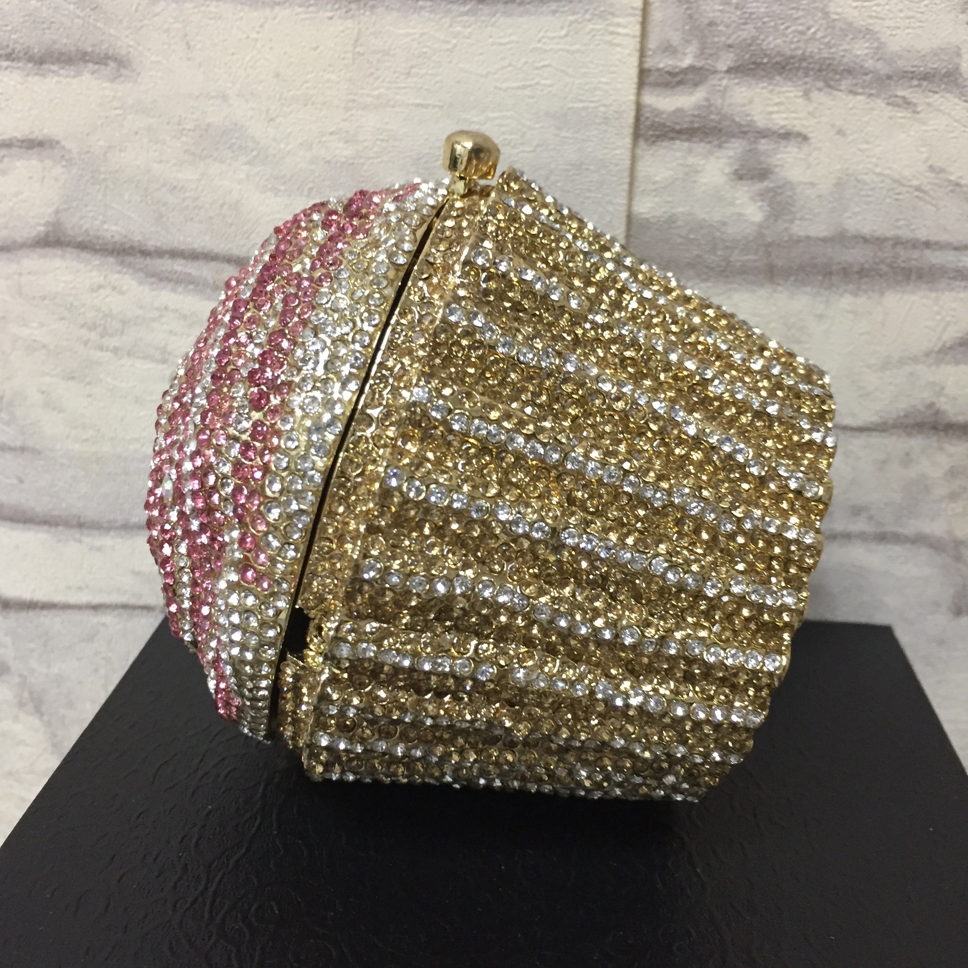 High Quality Cake Rhinestone Purses Wholesale Evening Bags Frame clutch 2024 Luxury Crystal  Ladies Cupcake Clutches Purse