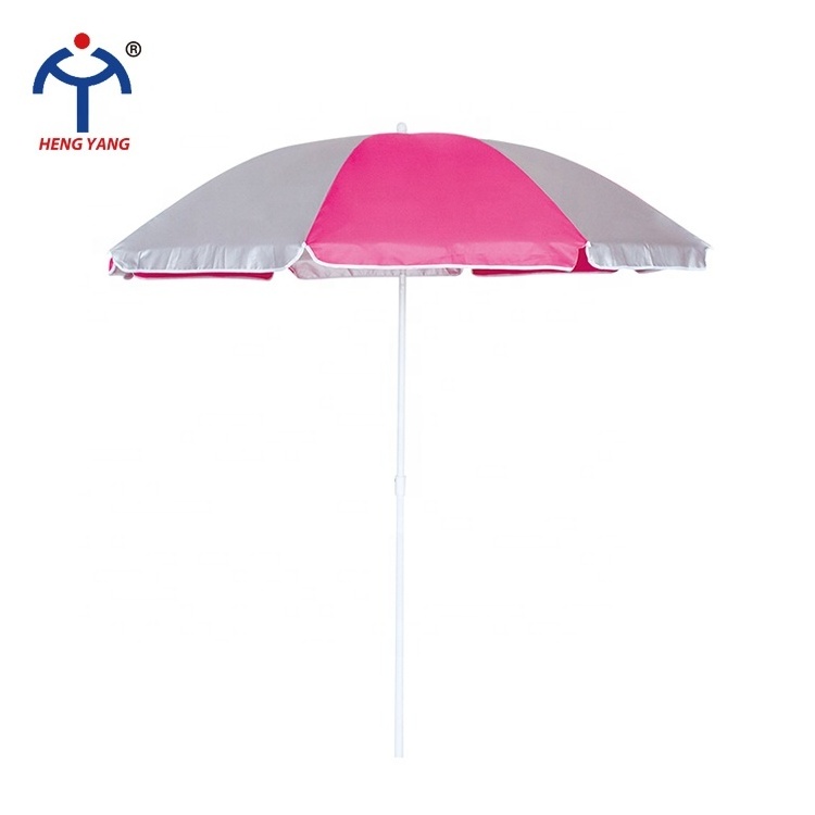 Wholesale economic practical pink white parasol 180cm tassel beach umbrella