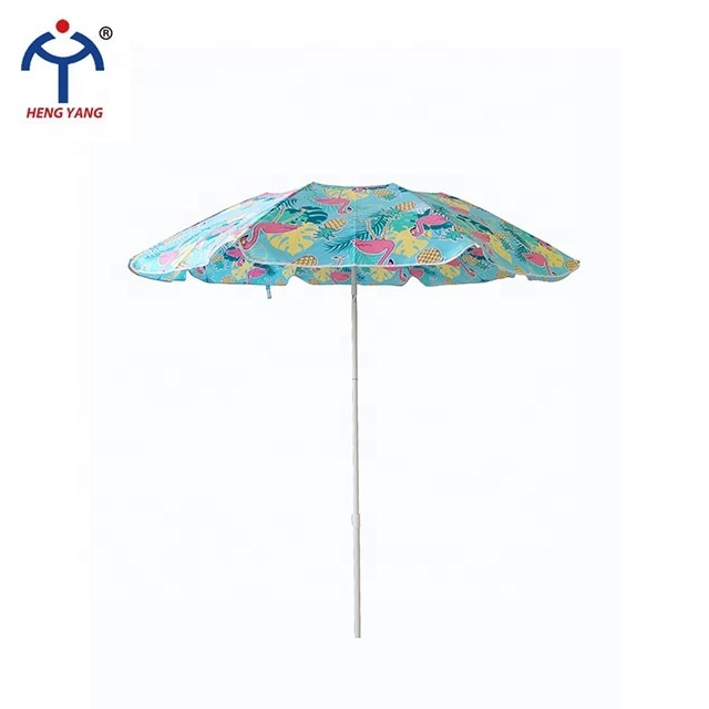 Umbrella OEM Parasol 200CM*8Ribs Watermelon Pattern Fruit Design Garden Sunshade Iron Tilt Custom Beach Umbrella