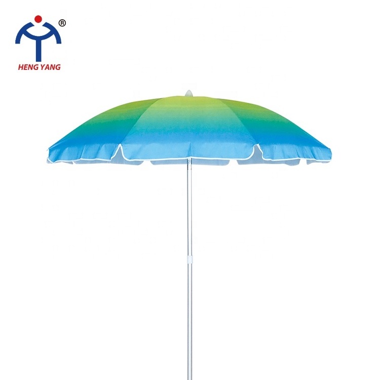 Design UV Coating Parasol 200cm Aluminum Sun Beach Umbrella Hot Sale Modern Outdoor Furniture Metal Tilt