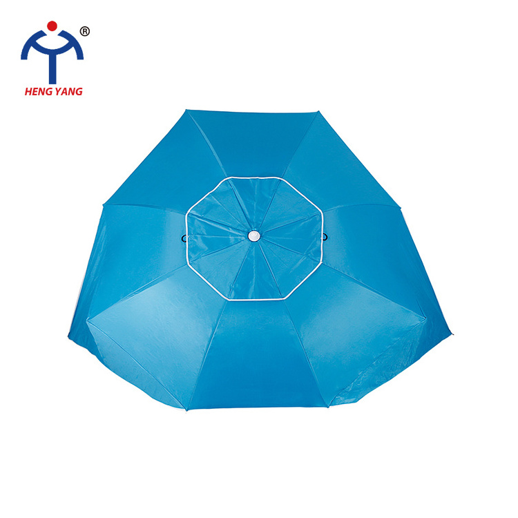 Summer Beach Umbrella UPF 50+ Sun Shelter Custom 220CM 8K Waterproof Vertical Edge Easy Set Up Tent Beach Umbrella Kids Play