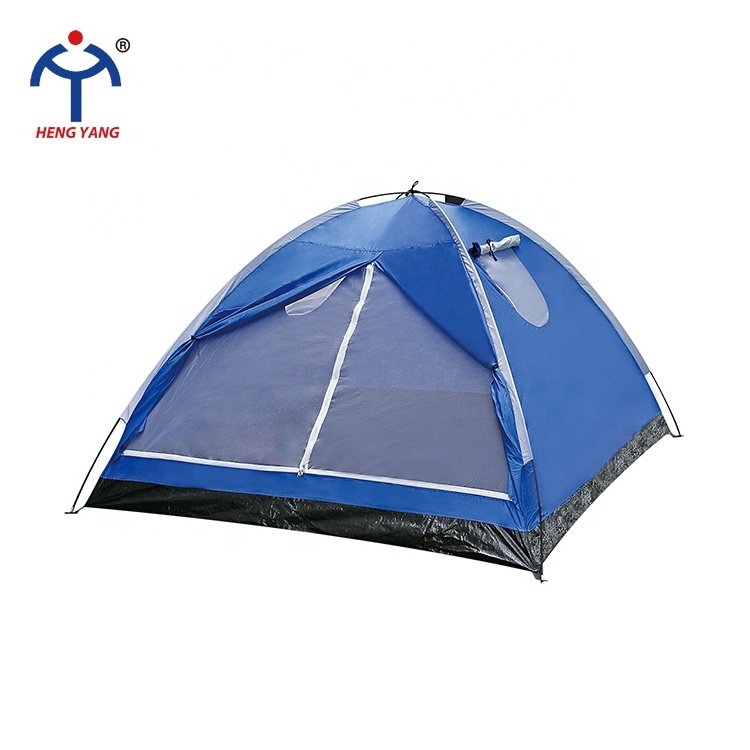 Tent Beach Outdoor Custom OEM ODM Blue Color 3-4 Person Sun Shelter Camping Tent With Two Skylights