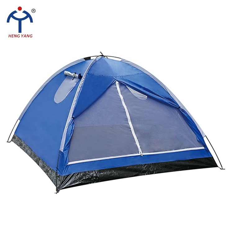 Tent Beach Outdoor Custom OEM ODM Blue Color 3-4 Person Sun Shelter Camping Tent With Two Skylights