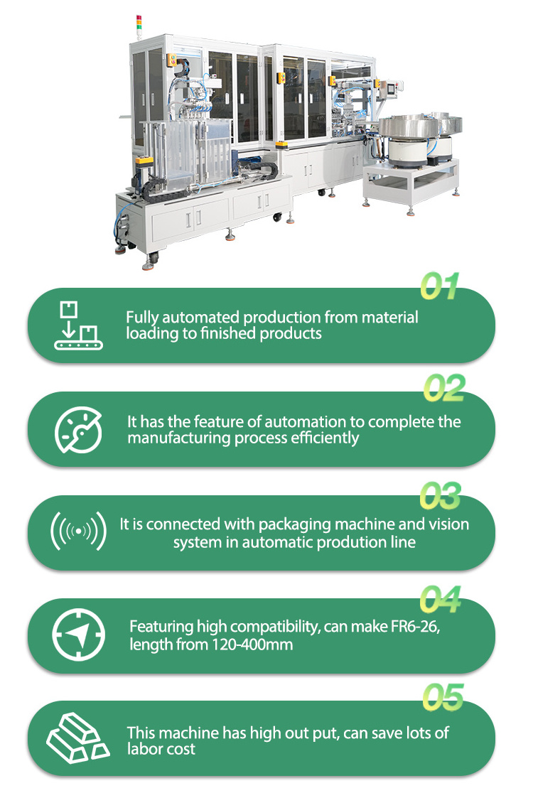 AUTOMATIC ASSEMBLY MACHINE FOR NELATON CATHETER disposable urine urethral tube 2way foley catheter