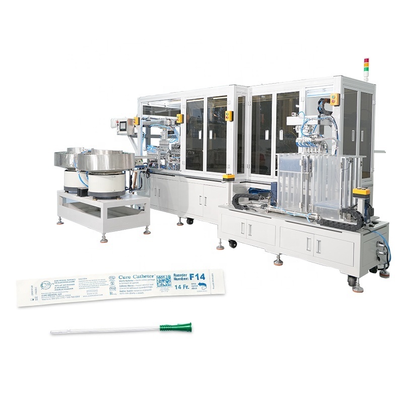 AUTOMATIC ASSEMBLY MACHINE FOR NELATON CATHETER Catheter Assembly Machines 1200-3600pcs/hour