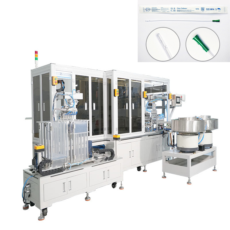 AUTOMATIC ASSEMBLY MACHINE FOR NELATON CATHETER disposable urine urethral tube 2way foley catheter