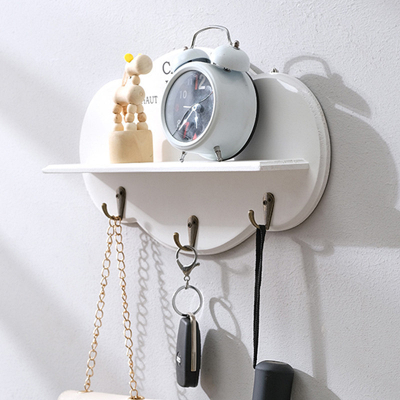 Decorative Custom Hanger Wooden Wall Mount Hanging Storage Hooks For Kitchen And Bathroom wooden Key and Towel Holder