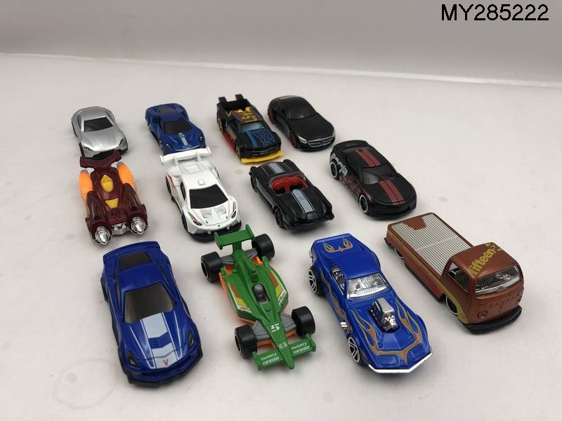 Hot Selling Metal Car Toys Set Die Cast Free Wheel Racing Model 12 Collection Vehicle Play Set for Kids