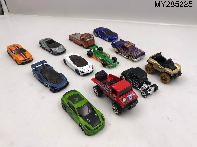 Hot Selling Metal Car Toys Set Die Cast Free Wheel Racing Model 12 Collection Vehicle Play Set for Kids