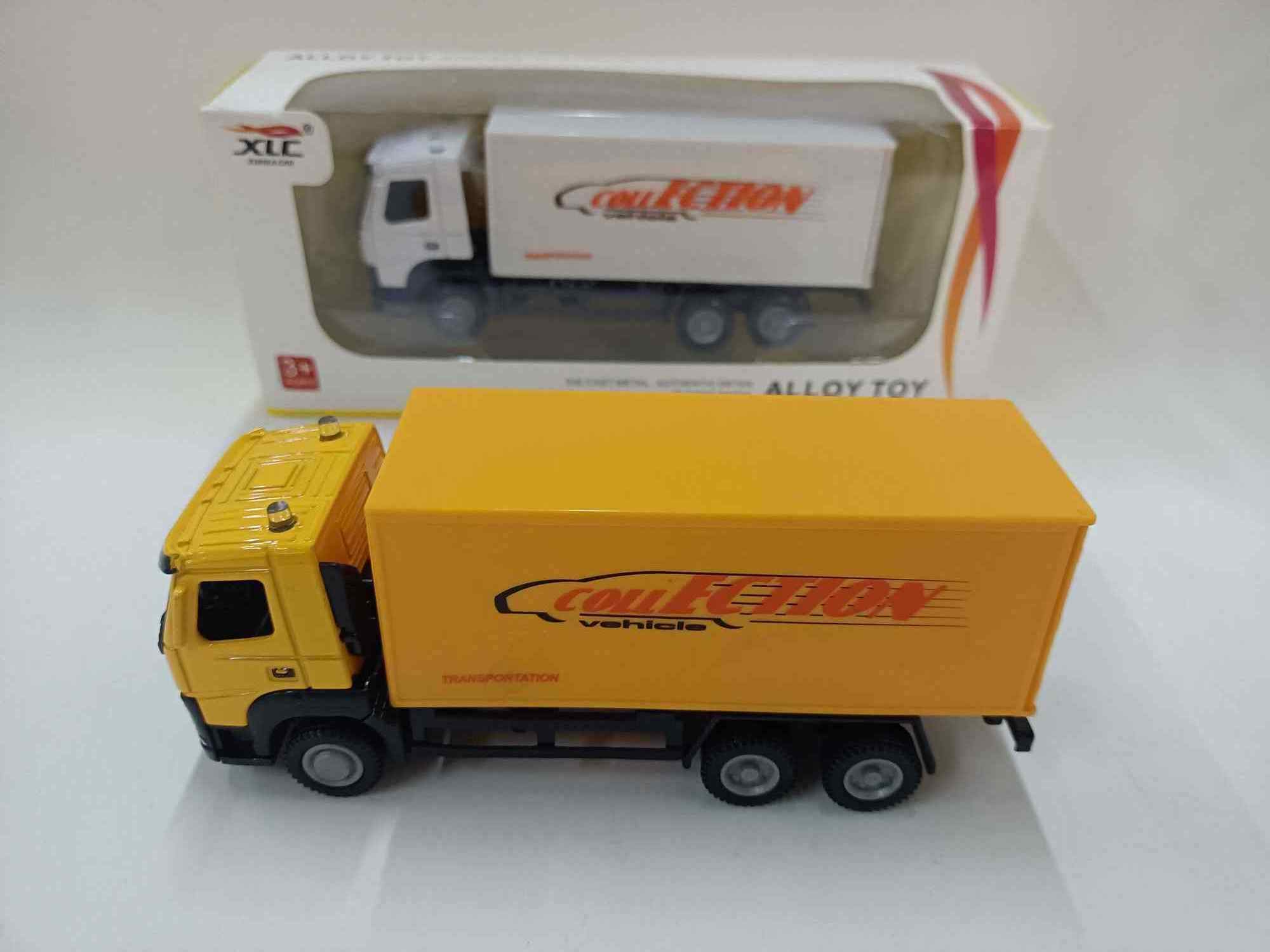 Hot Selling Miniature Metal Toy Cars 1: 50 scale sliding  free wheel  Die-cast cargo Truck Toys