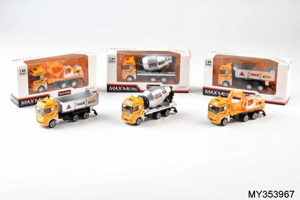 customized hot items 1:64 Alloy free wheel Sanitation transport Tanker die cast mini truck toys for kids