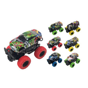 6 model die cast Monster Truck Toy big wheel Friction metal Off Road Trucks for kids