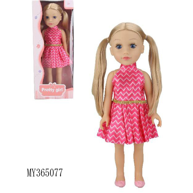 fashion girl 18 inch Doll  weave Hair dress 3 styles clothes Collection American Dolls for kids